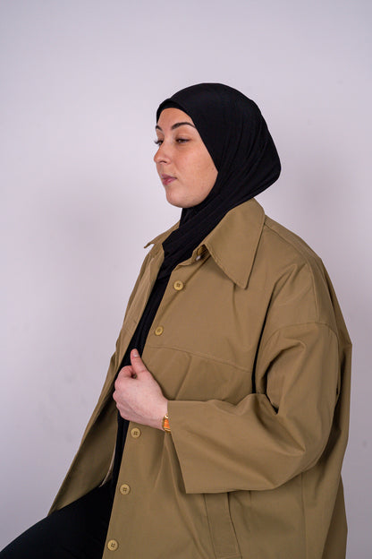 L'imperméable olive