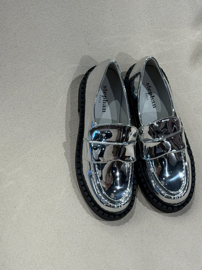 Mocassins argentés