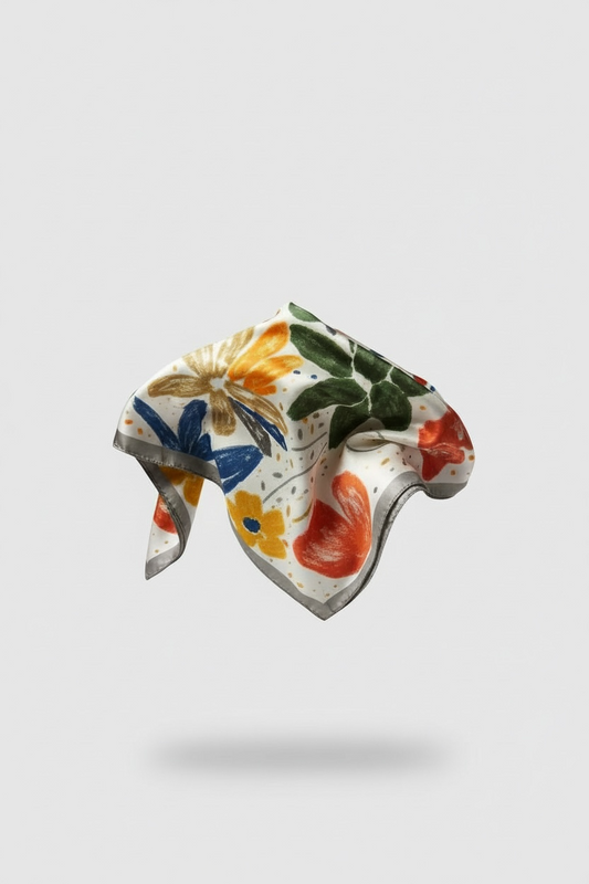 Carré de soie à motif