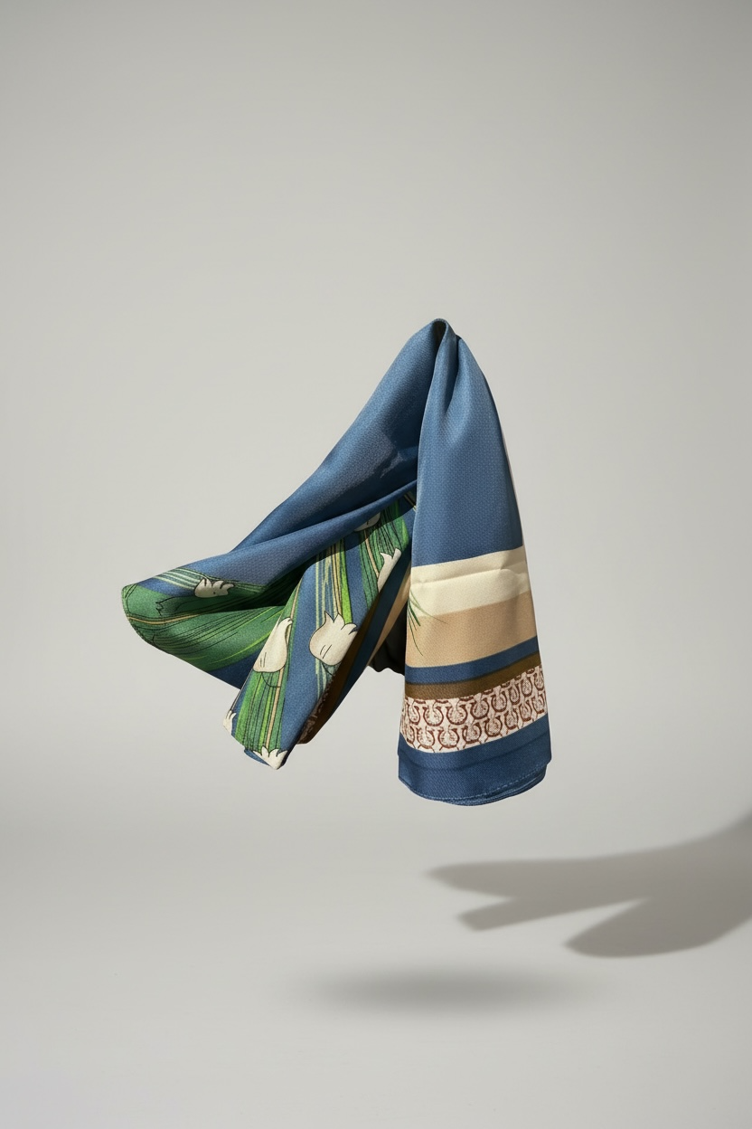 Carré de soie à motif