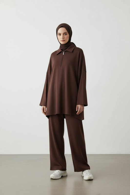 L'ensemble zip chocolat