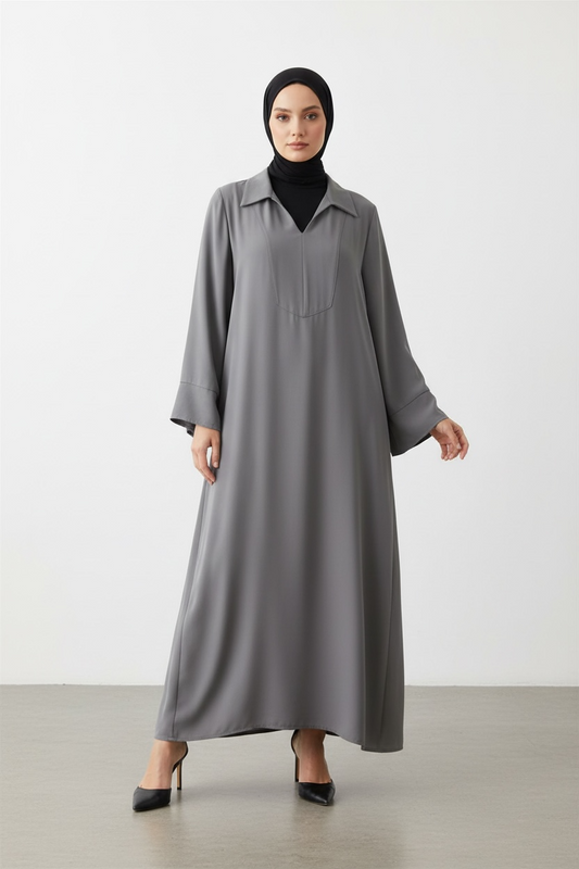 Abaya silkway grise
