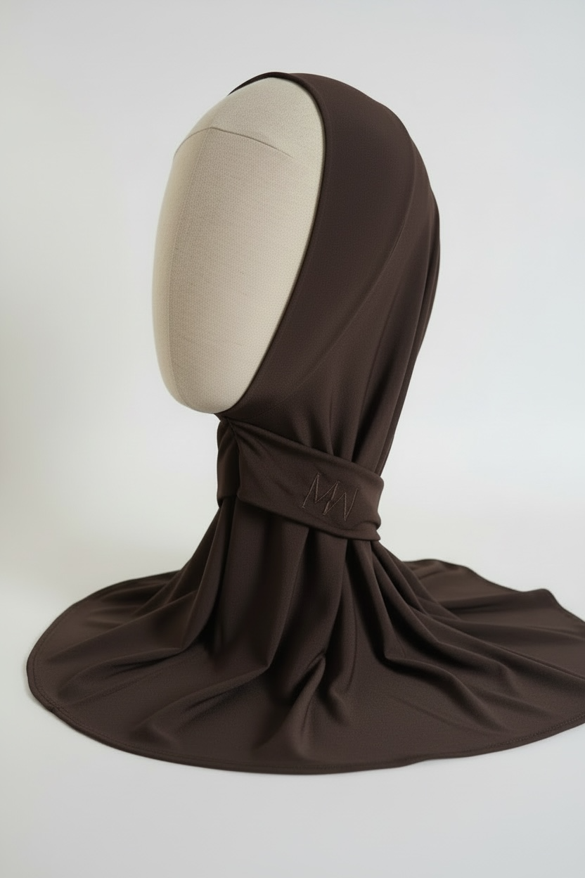 La cagoule en jersey premium II chocolat