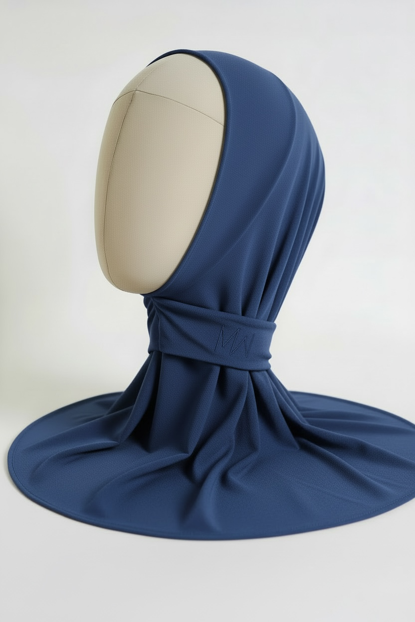 La cagoule en jersey premium II bleu jean