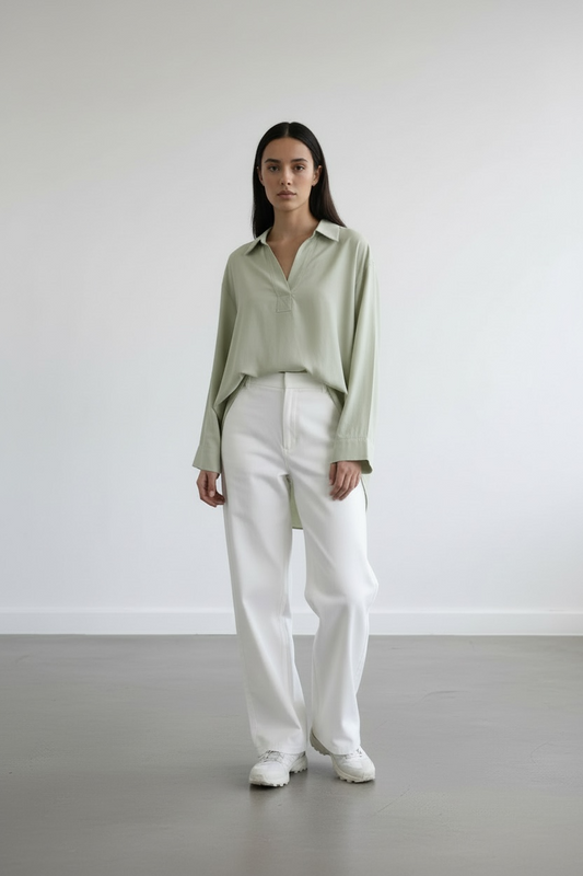 La chemise ease vert menthe