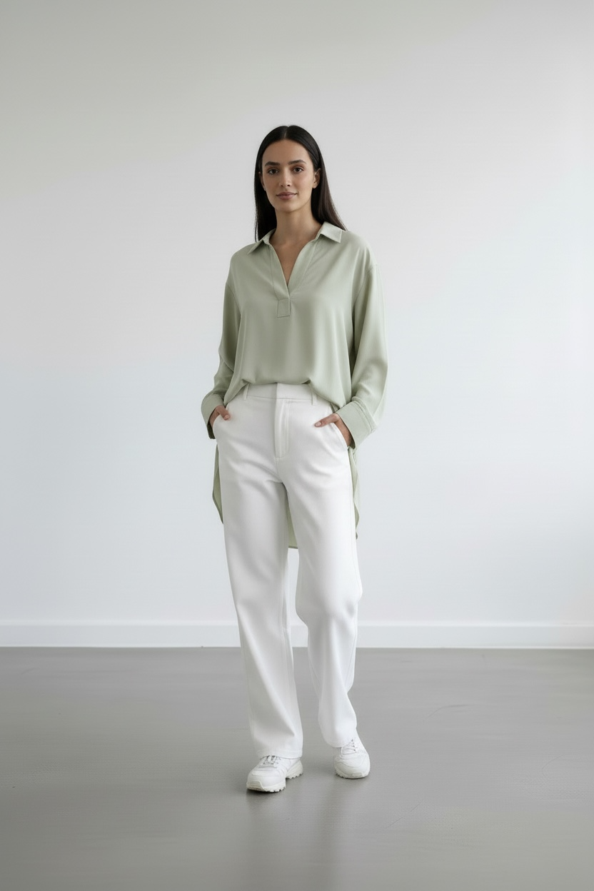 La chemise ease vert menthe