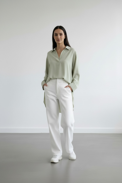 La chemise ease vert menthe