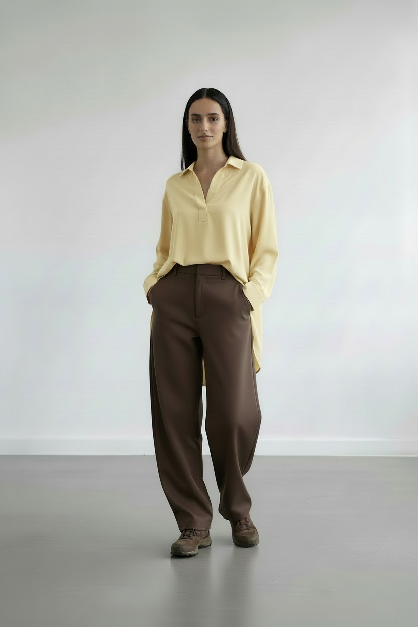 La chemise ease jaune