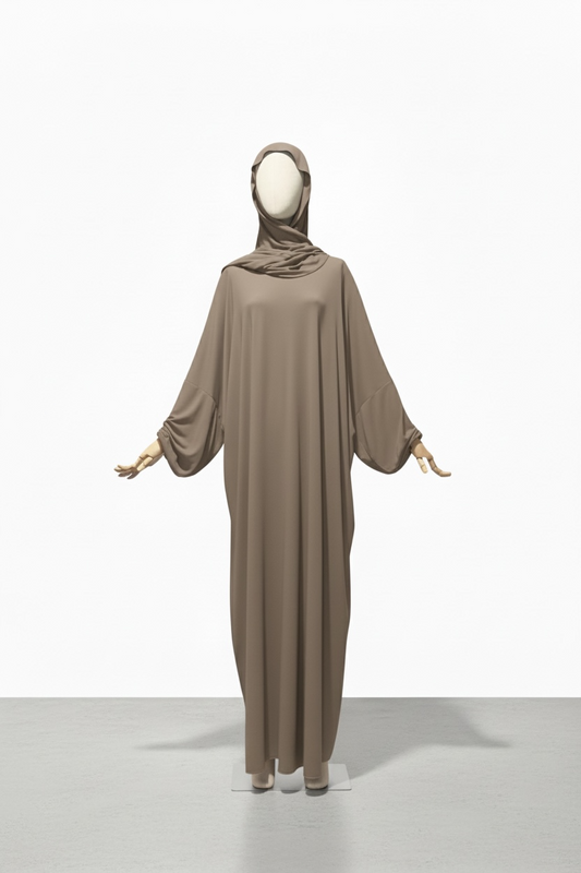 La tenue de prière qamar taupe