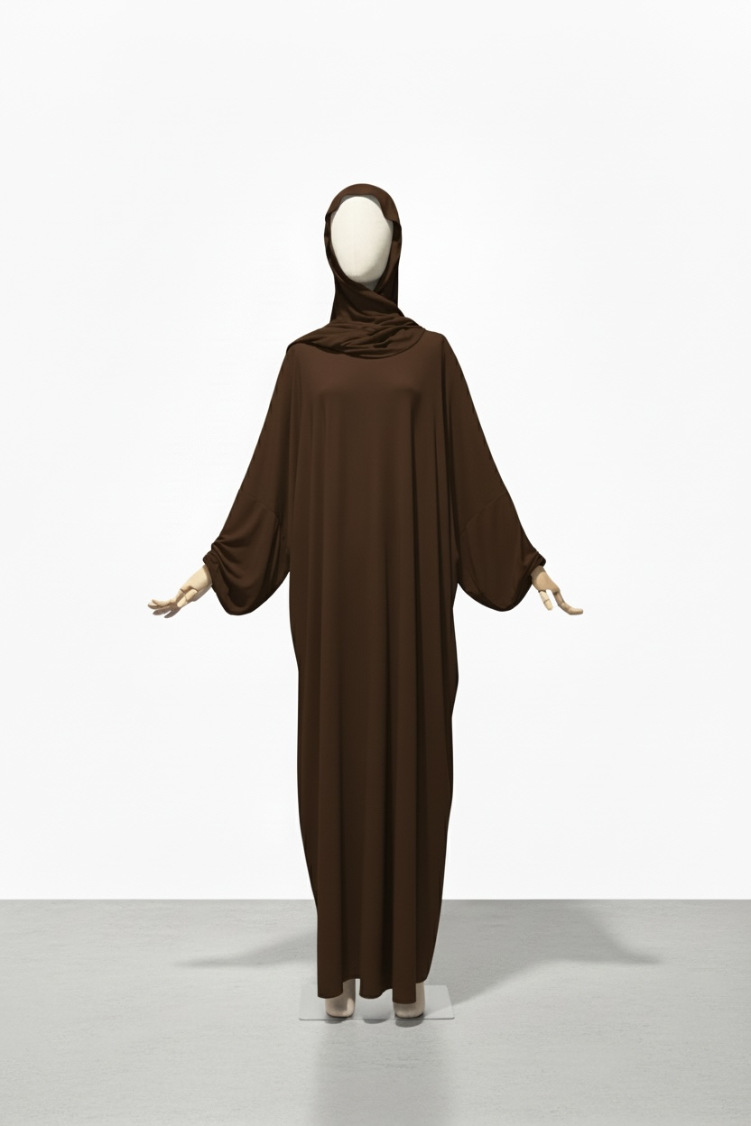 La tenue de prière qamar chocolat