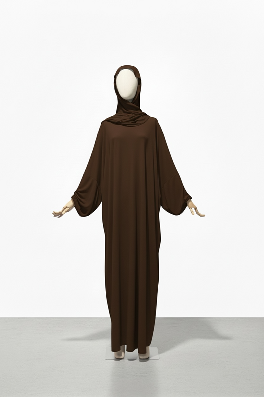 La tenue de prière qamar chocolat