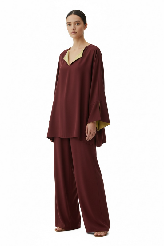 L'ensemble bi Color Burgundy