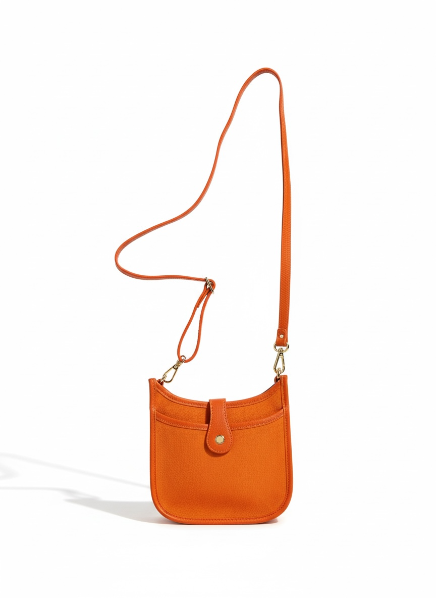 La pochette bandoulière orange
