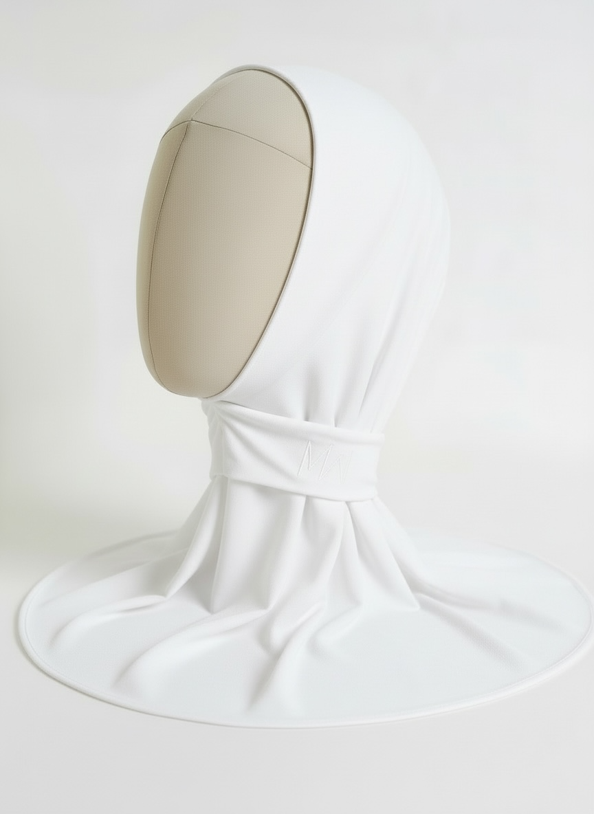 La cagoule en jersey blanche