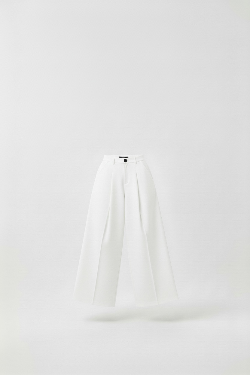 Le pantalon barrel minimal blanc