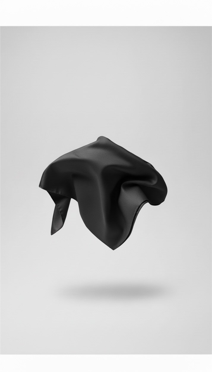 Le grand carré en. jersey premium noir