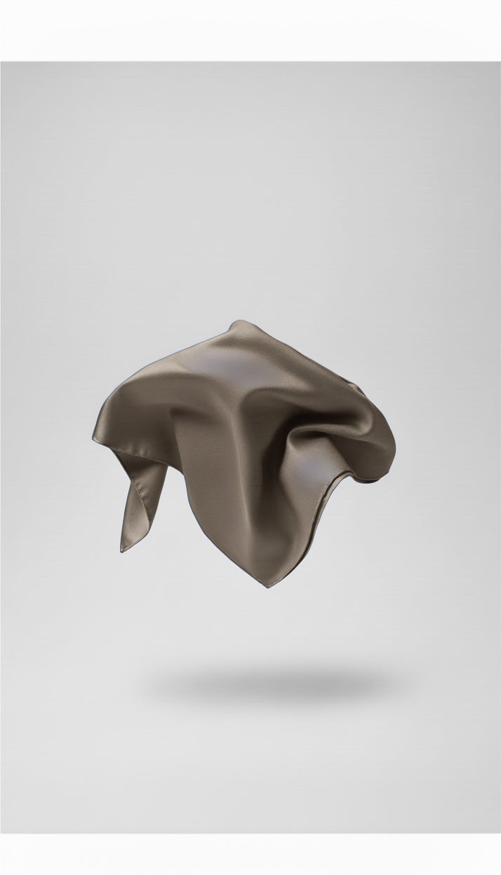 Le grand carré en jersey premium taupe