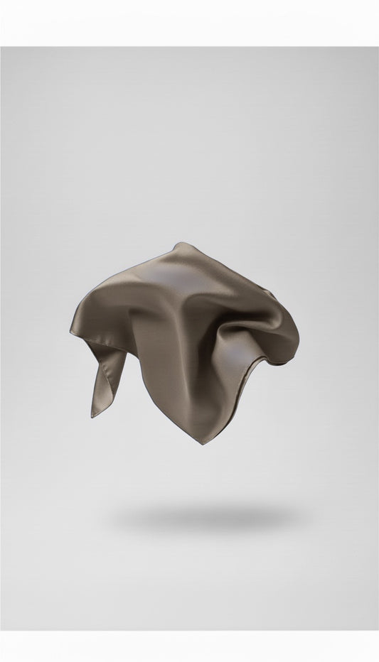 Le grand carré en jersey premium taupe
