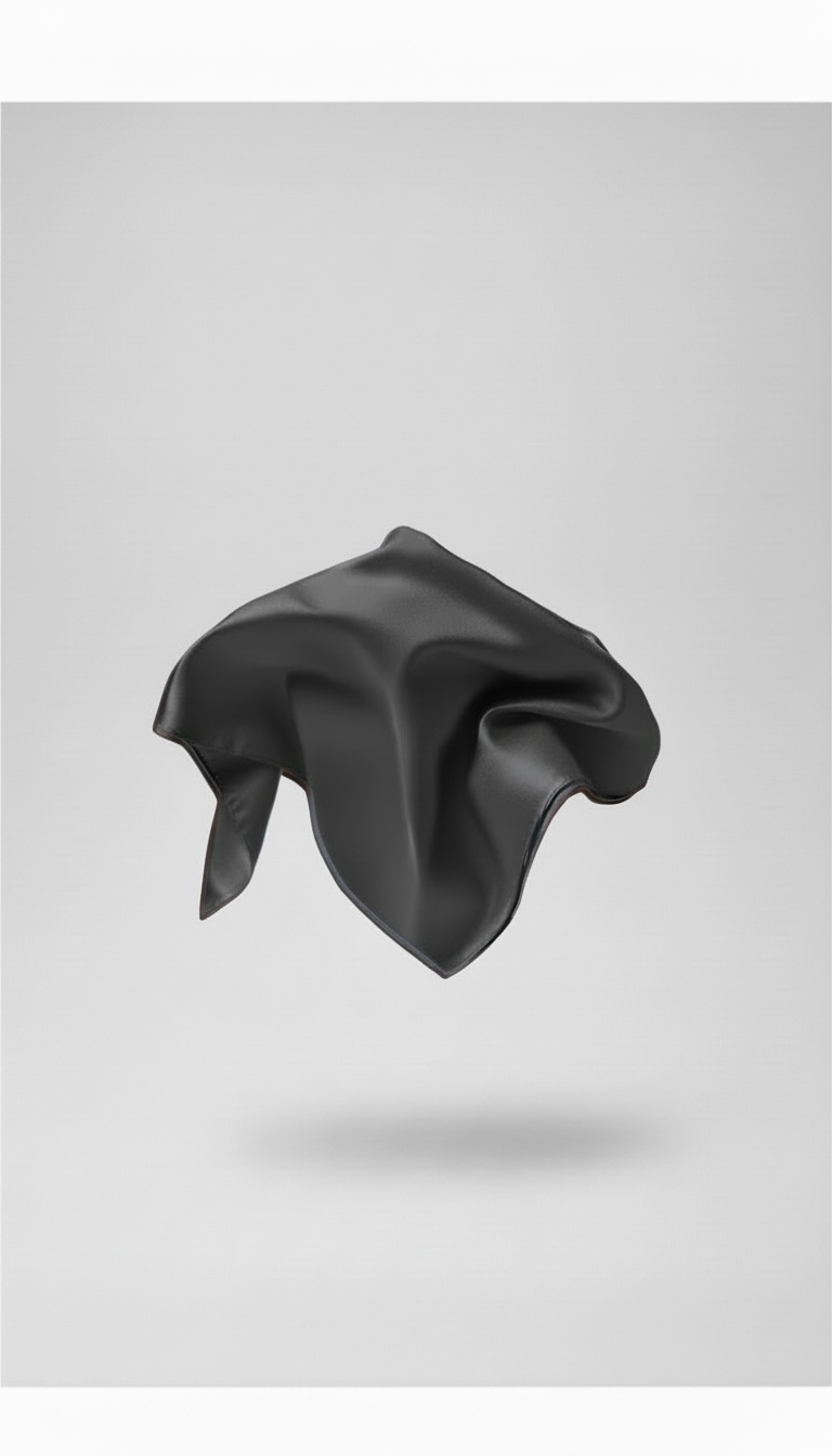 Le grand carré en jersey premium gris anthracite