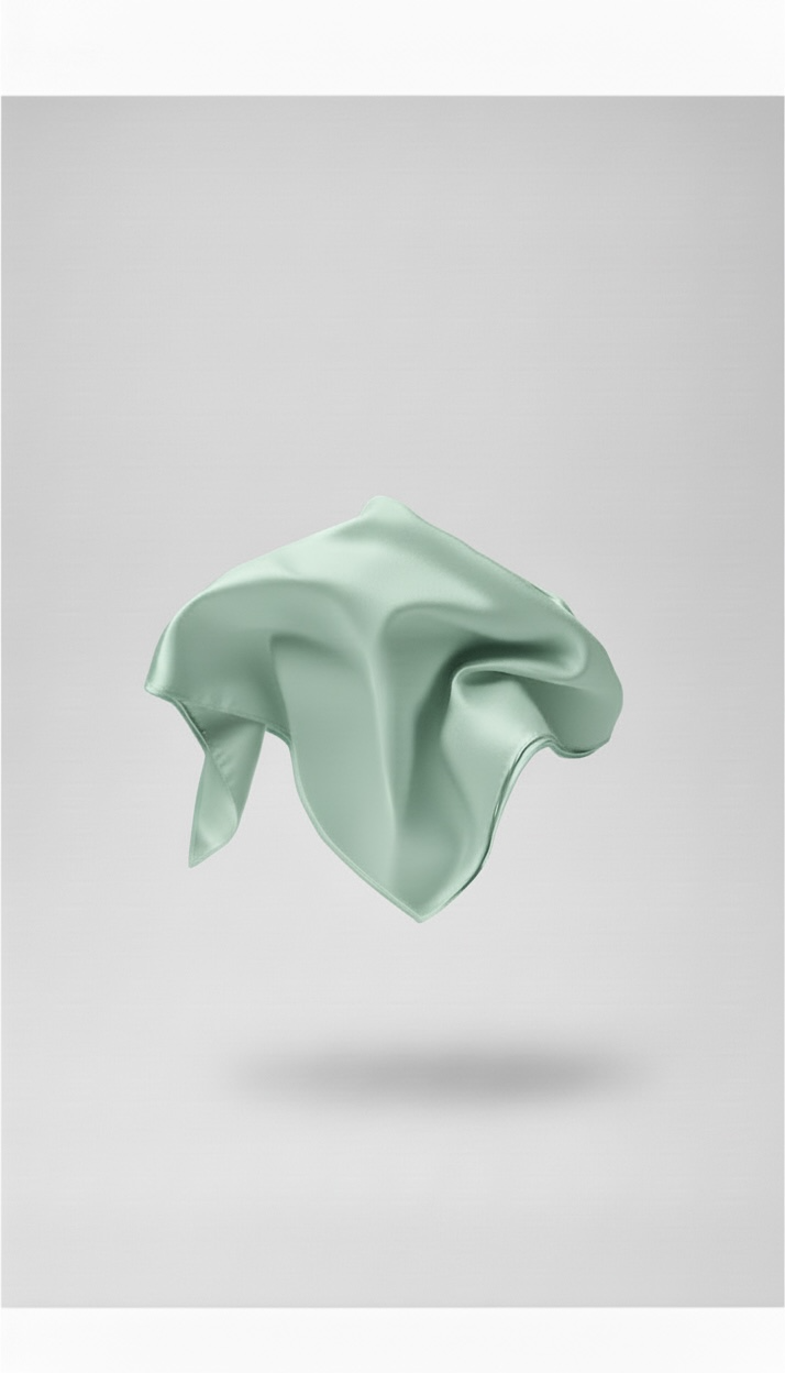 Le grand carré en jersey premium vert menthe
