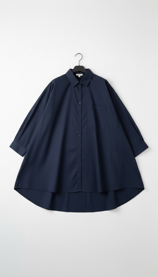 la chemise basique marine