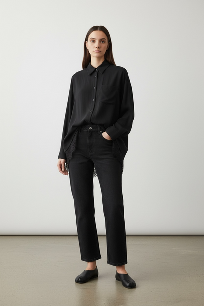 La chemise layering noir
