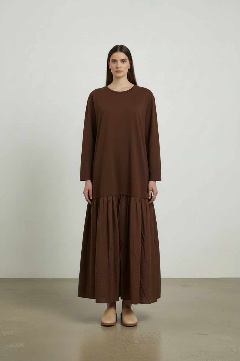 La robe Luma chocolat