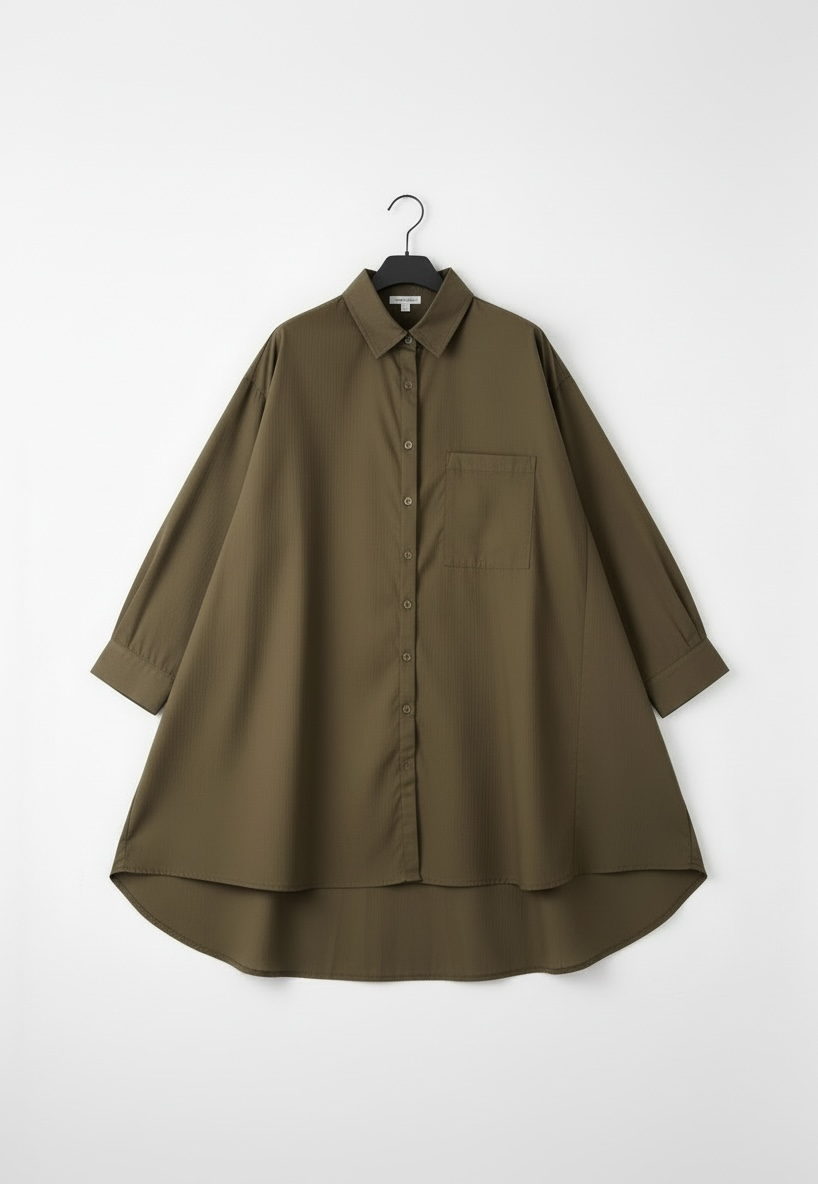 La chemise basique kaki