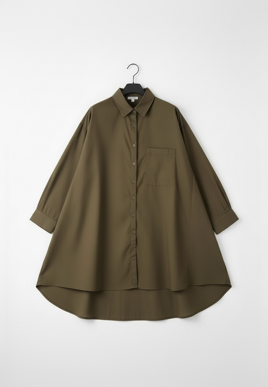 La chemise basique kaki