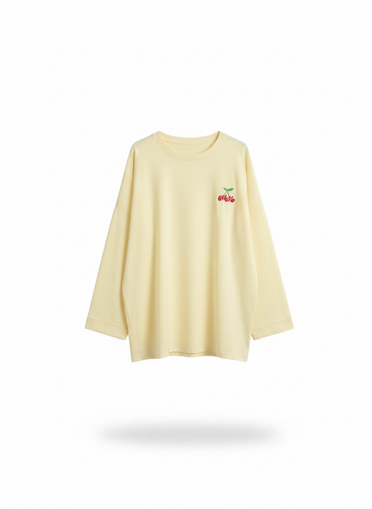 Le t shirt cherry jaune