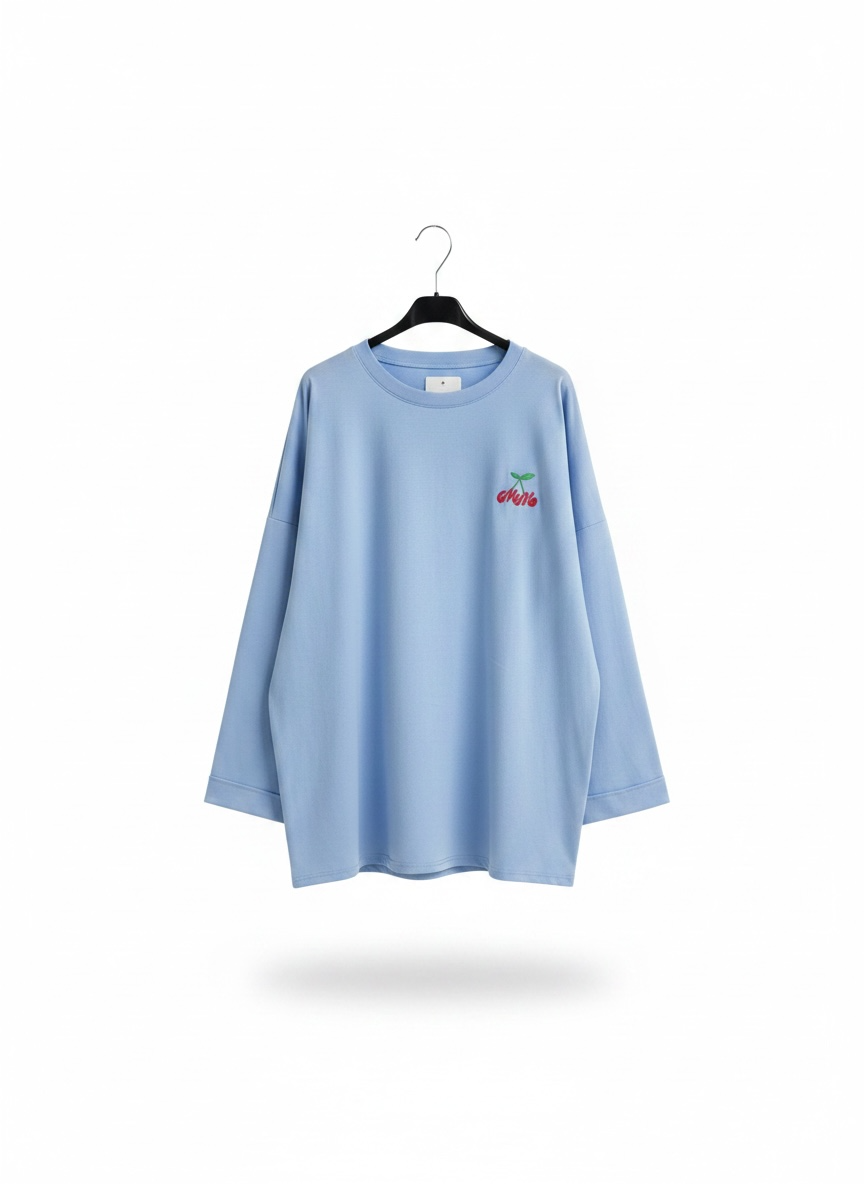 Le t shirt cherry bleu ciel