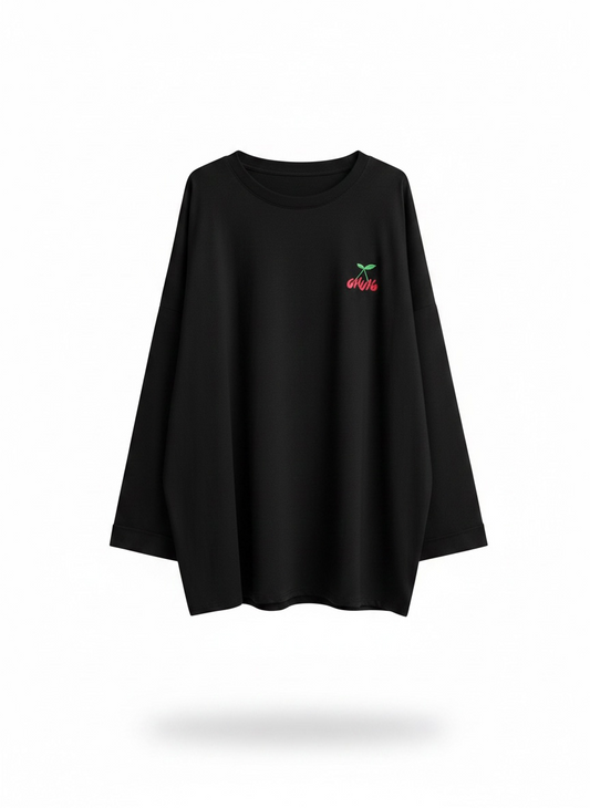 Le t shirt cherry noir