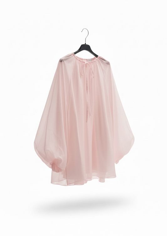 La blouse tencel rose