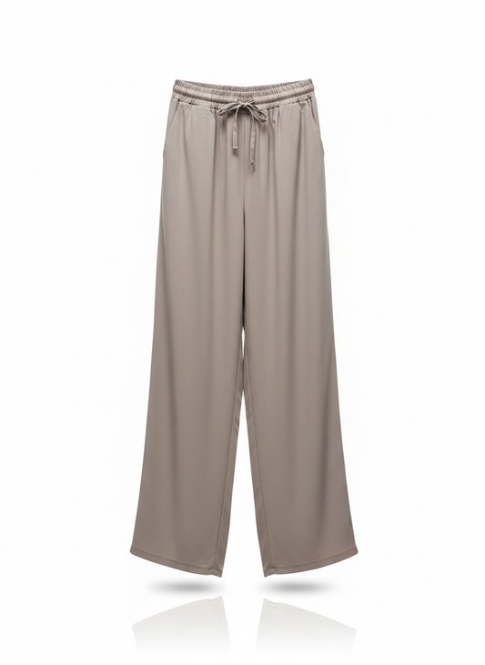 Le pantalon fluide taupe