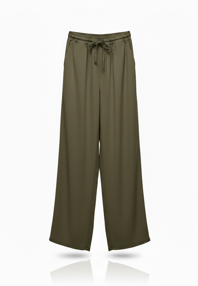 Le pantalon fluide kaki
