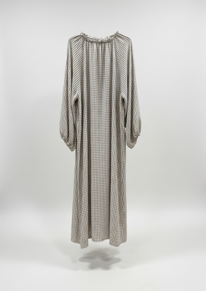 La robe vichy beige
