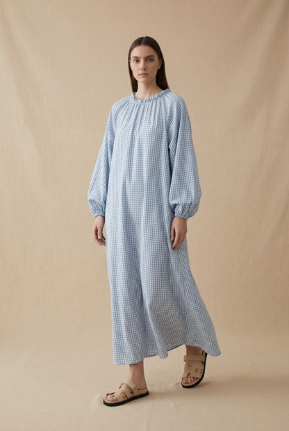La robe vichy bleu