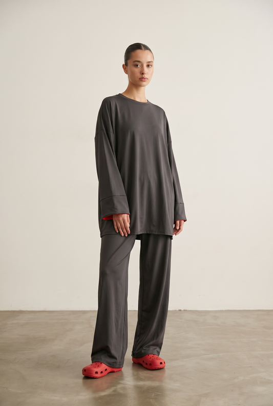 Le burkini bi color noir