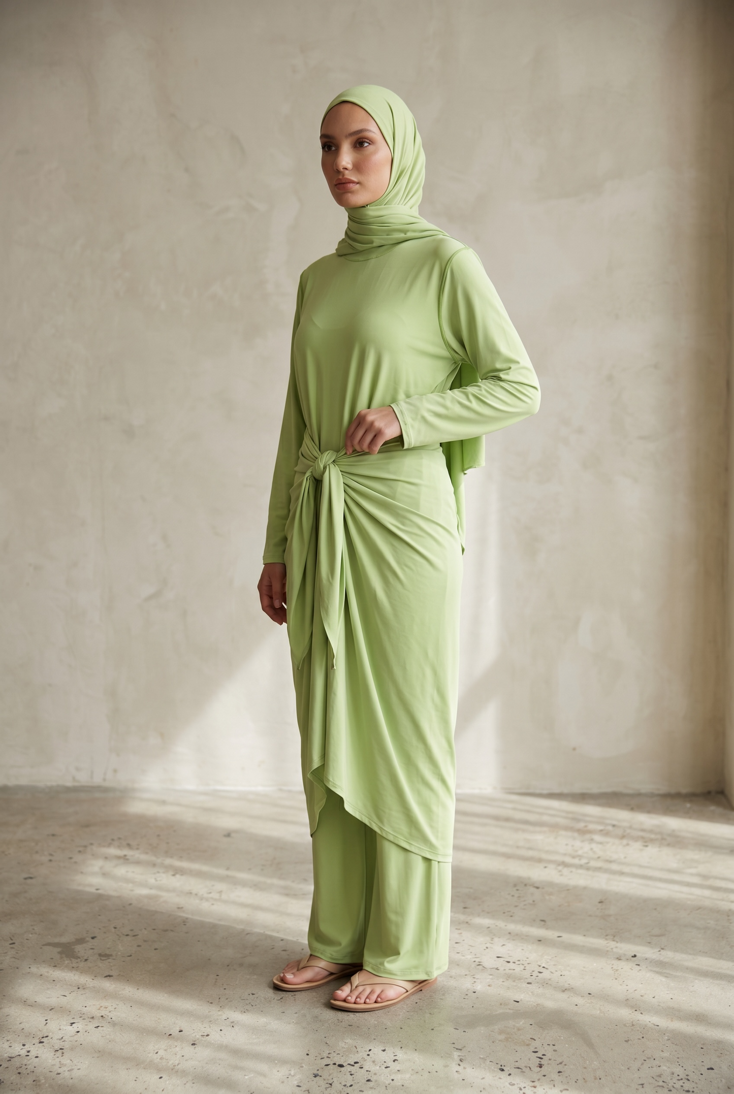 Le burkini tablier vert