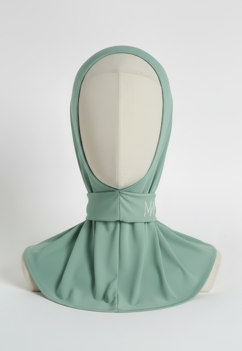 La cagoule en jersey premium vert d'eau