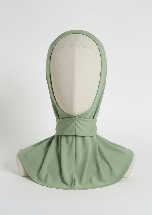La cagoule en jersey premium vert sauge