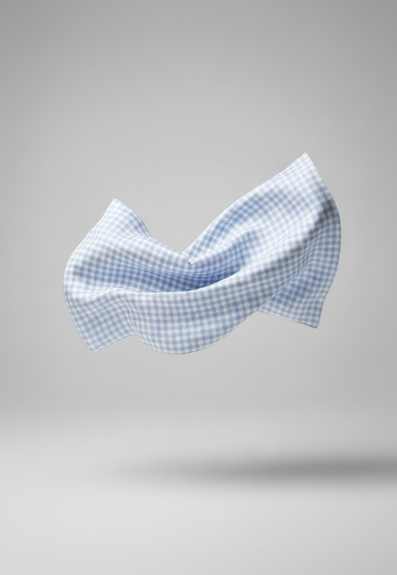 La carré vichy bleu