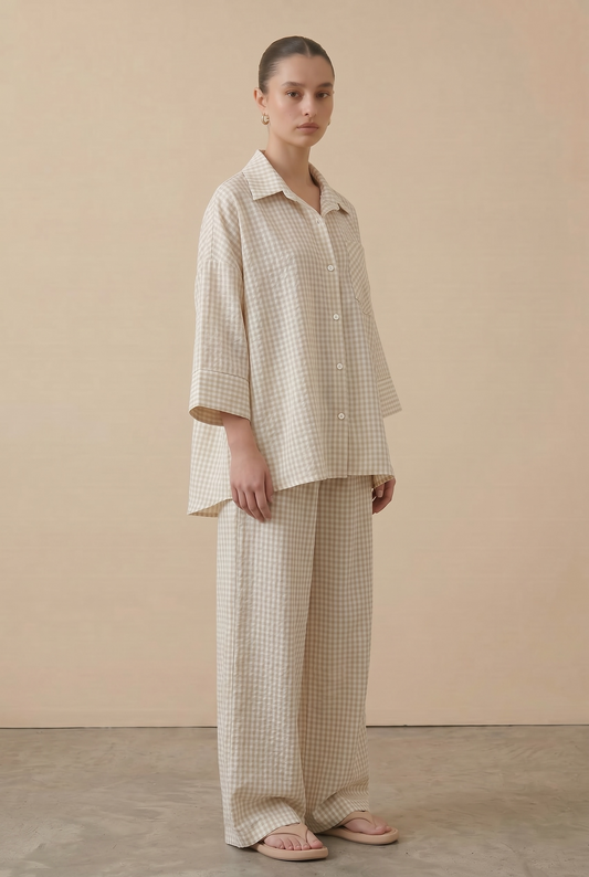 L'ensemble vichy beige