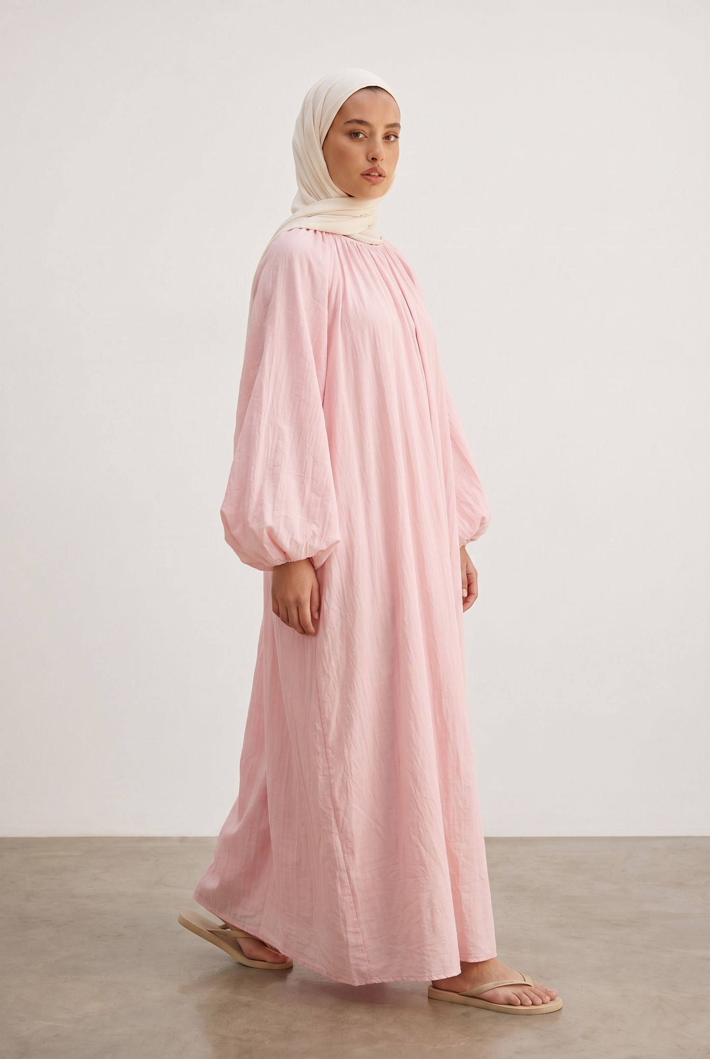 La robe bouffante rose