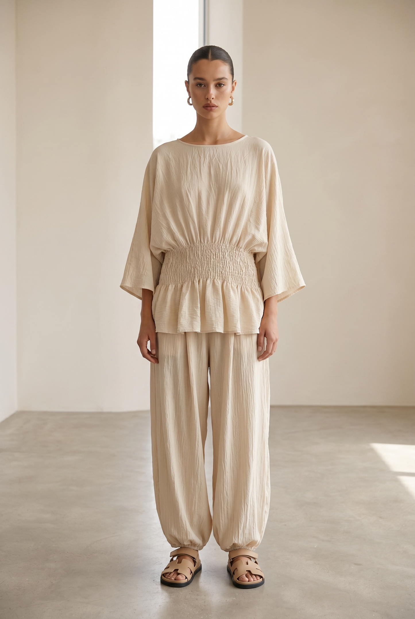 L'ensemble ballon beige