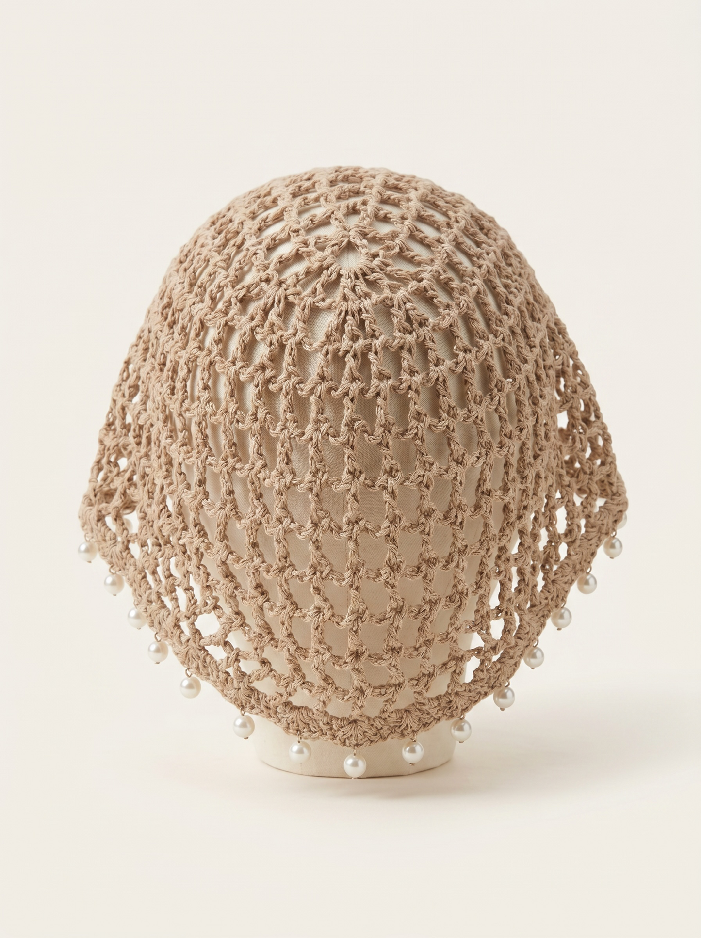 Le bonnet perle beige