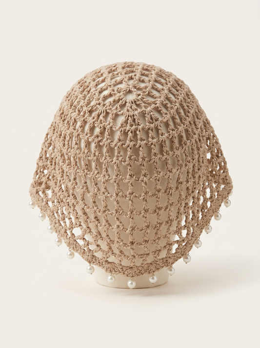 Le bonnet perle beige