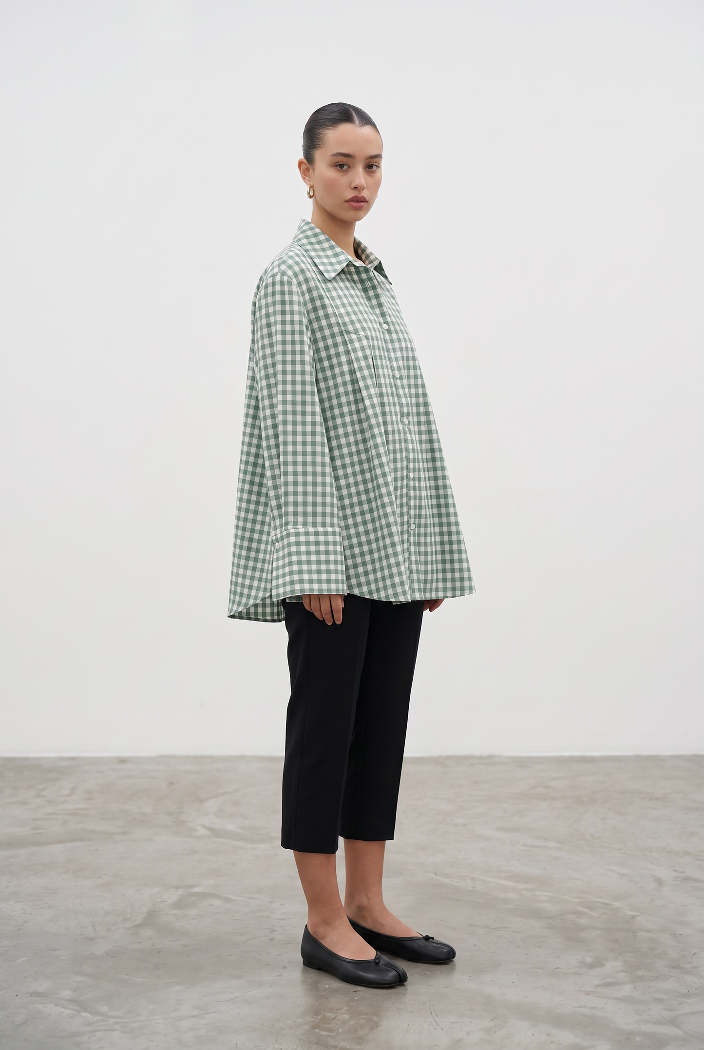 La chemise vichy sauge