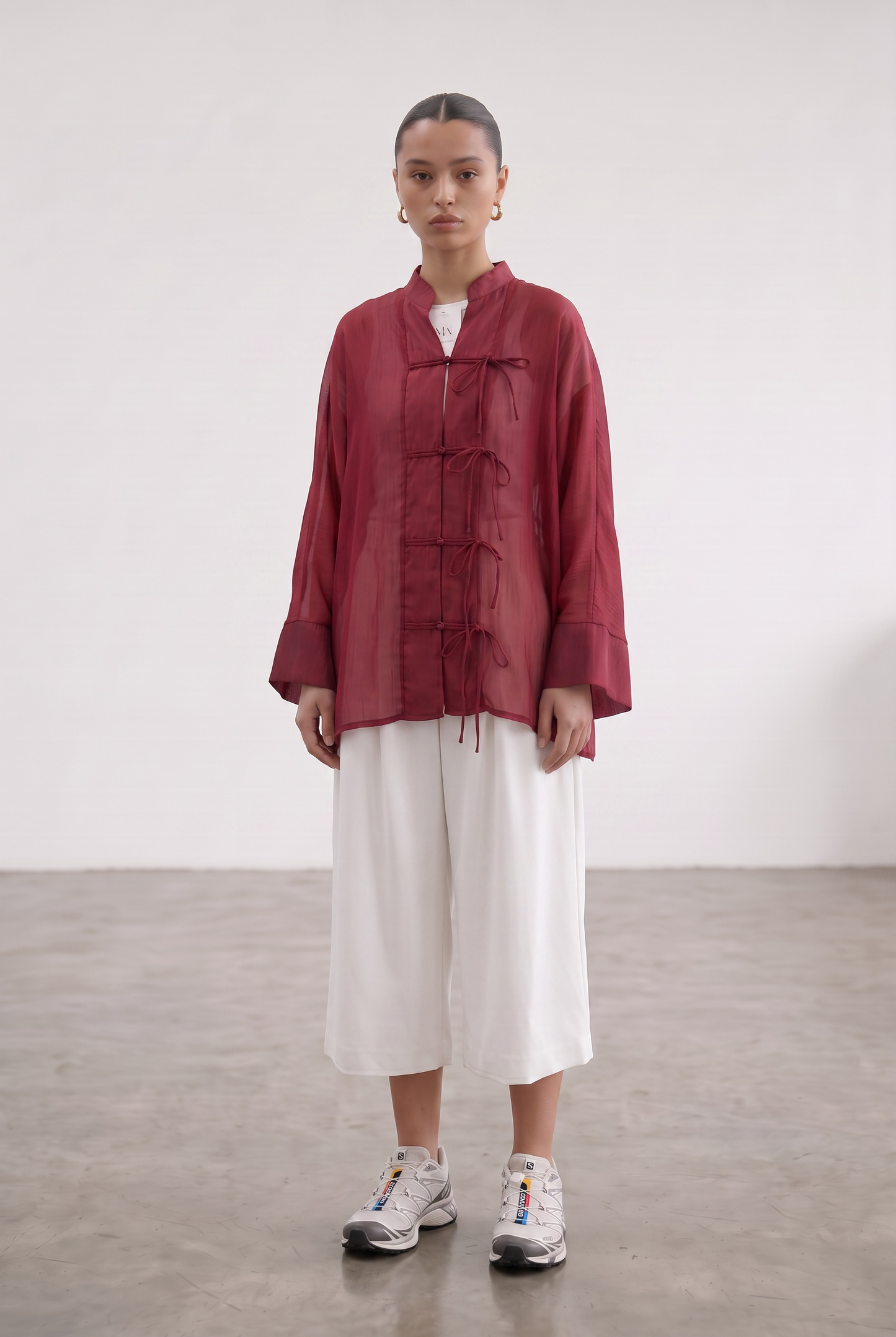 La surchemise Alma burgundy