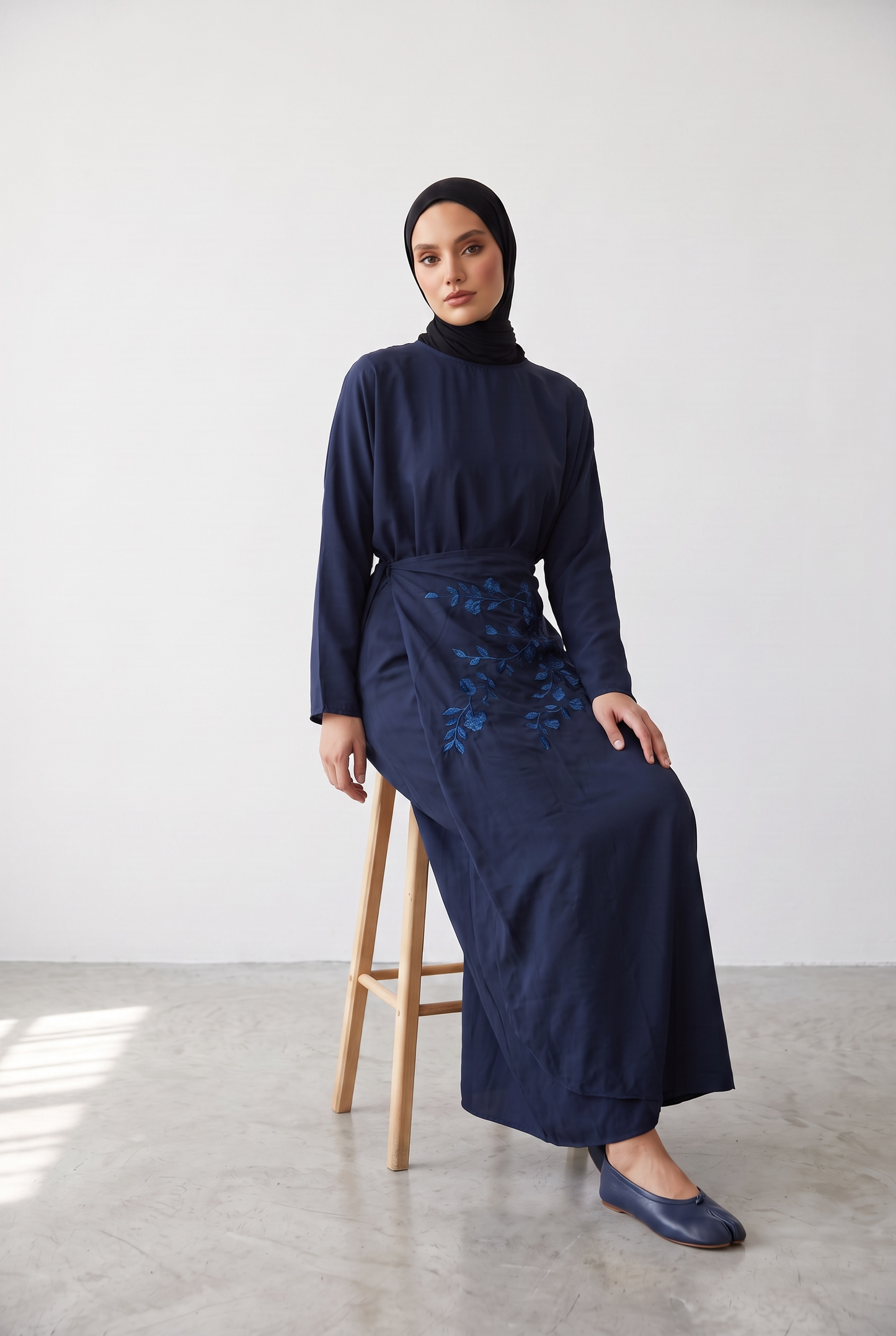 La robe tablier marine